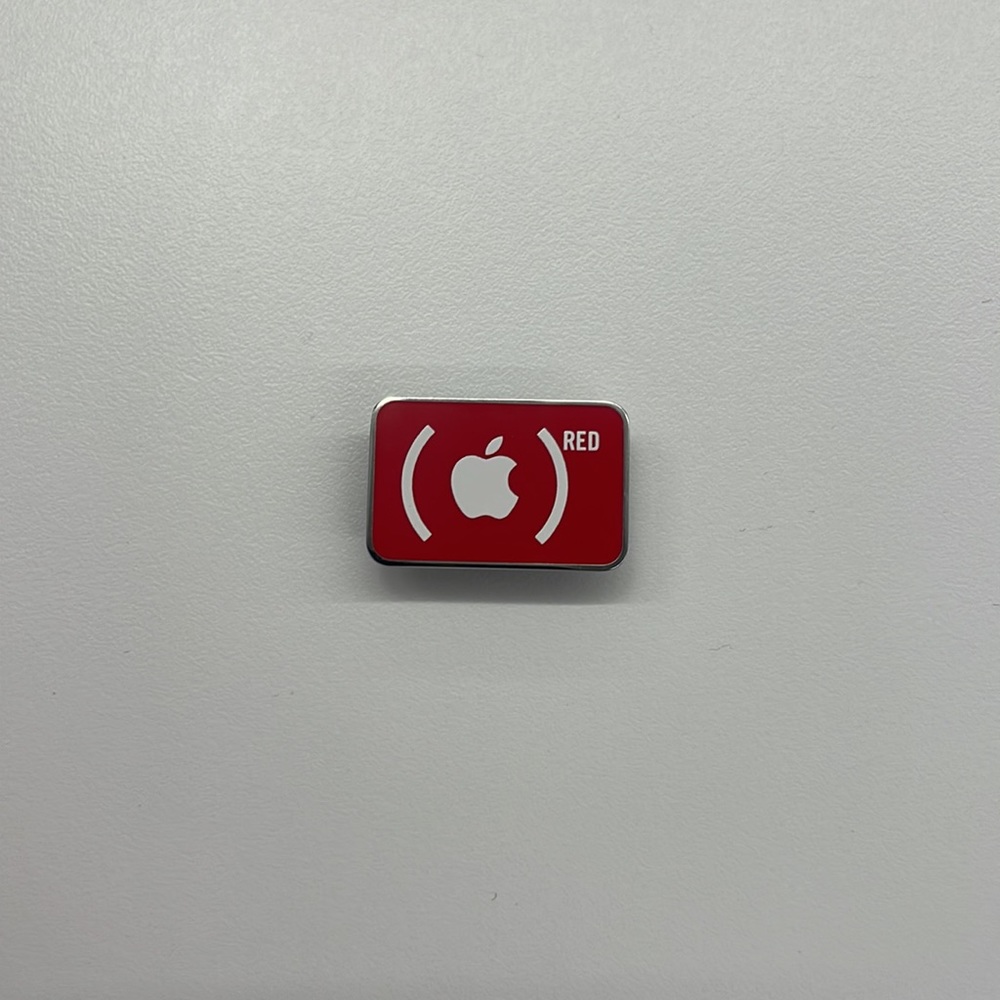 Apple product red pin